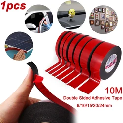 1pc 0.5mm-2mm thickness Super Strong Double side Adhesive foam Tape  Waterproof Black Sponge Tape for Mounting Fixing Pad Sticky