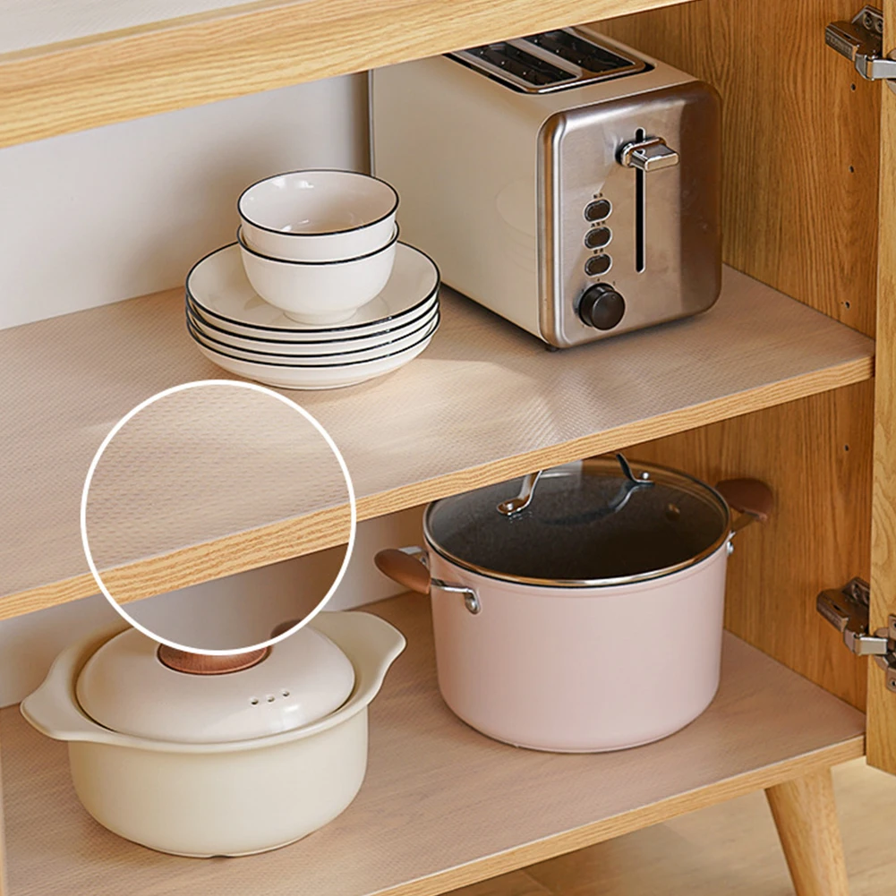 30/45cm EVA Shelf Liner Pad Clear Drawer Mat Oil-Proof Waterproof Cabinet Pad Refrigerator Mat For Kitchen Table Cupboard Pantry