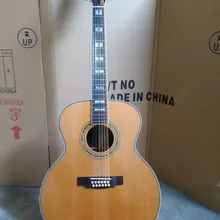 Бесплатная доставка ebony F512 гитара для левшей Джамбо 12 струн