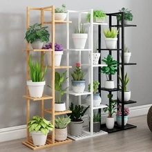 Многоэтажная комнатная Балконная полка в европейском стиле для дома, гостиной, украшенная качественным цветочным горшком из твердой древесины