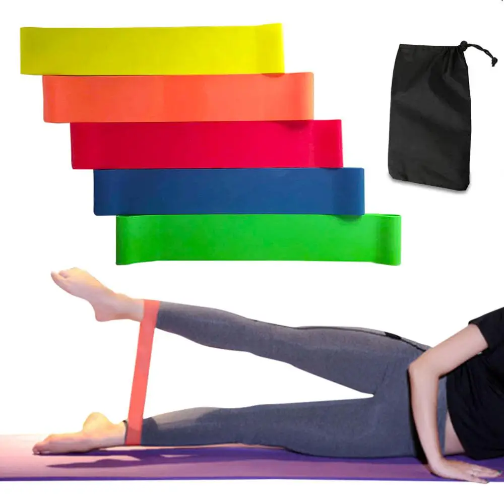 

5pcs/Resistant Band Fitness Workout Resistance Stretch Band Three Resistance Level Heavy Elastic Sport StretchTraining Band Yoga