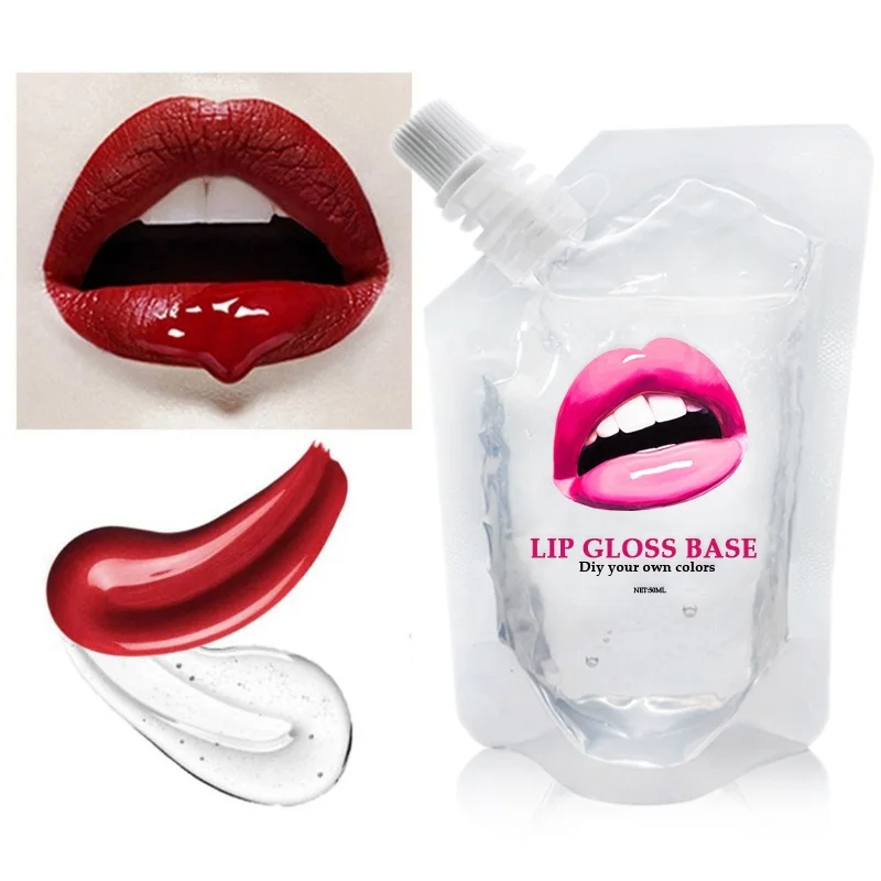 DIY Clear Lip Gloss Base Oil DIY Moisturizing Lipstick Material Base Gel For Lip Gloss Handmade Liquid Lipstick Makeup 50ml DIY Clear Lip Gloss Base Oil DIY Moisturizing Lipstick Material Base Gel For Lip Gloss Handmade Liquid Lipstick Makeup 50ml