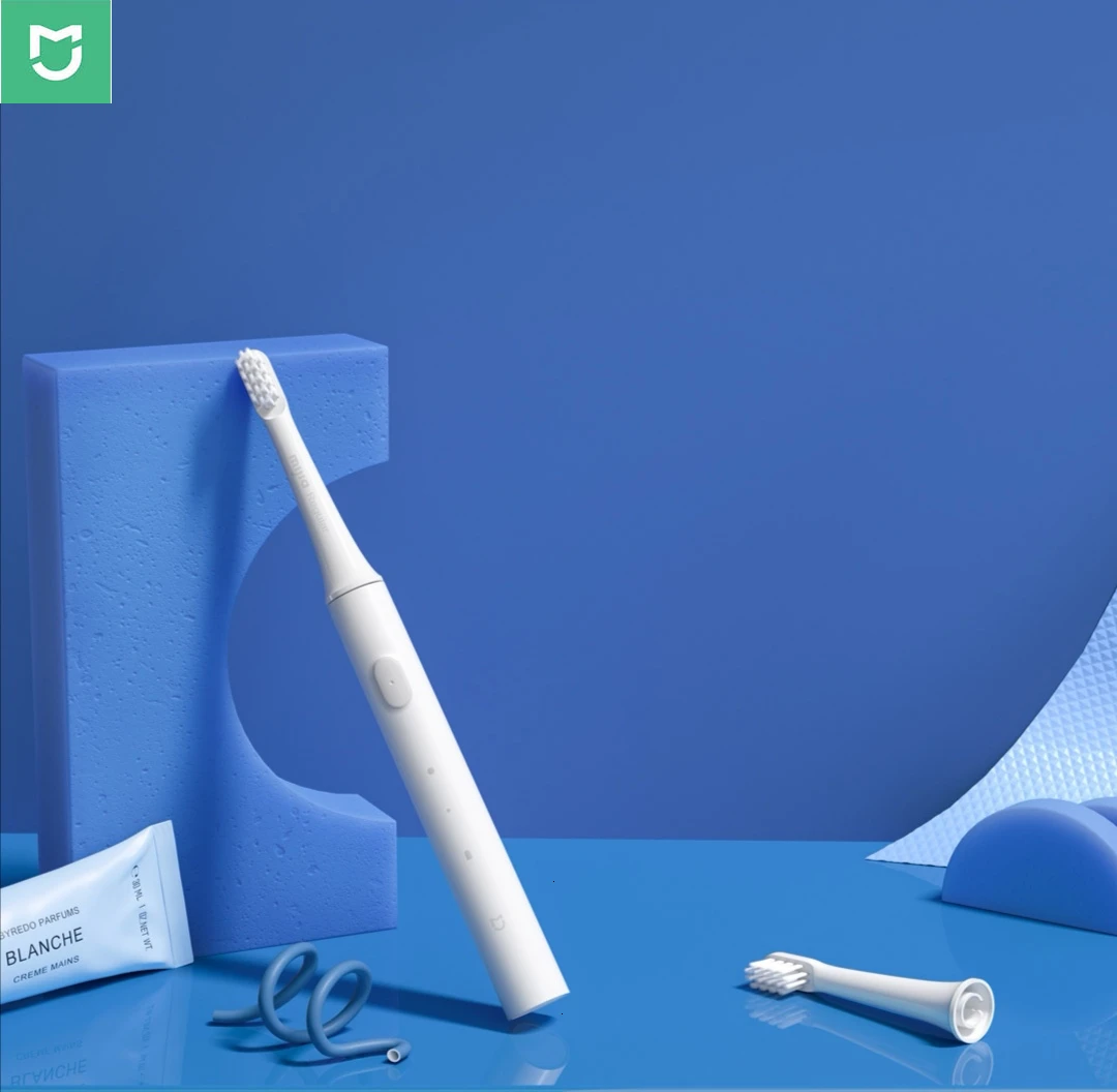 

Original Xiaomi Mijia T100 Mi Smart Electric Toothbrush Two-speed Cleaning Mode Xiomi MI HOME 30 Day Last Machine 46g Toothbrush