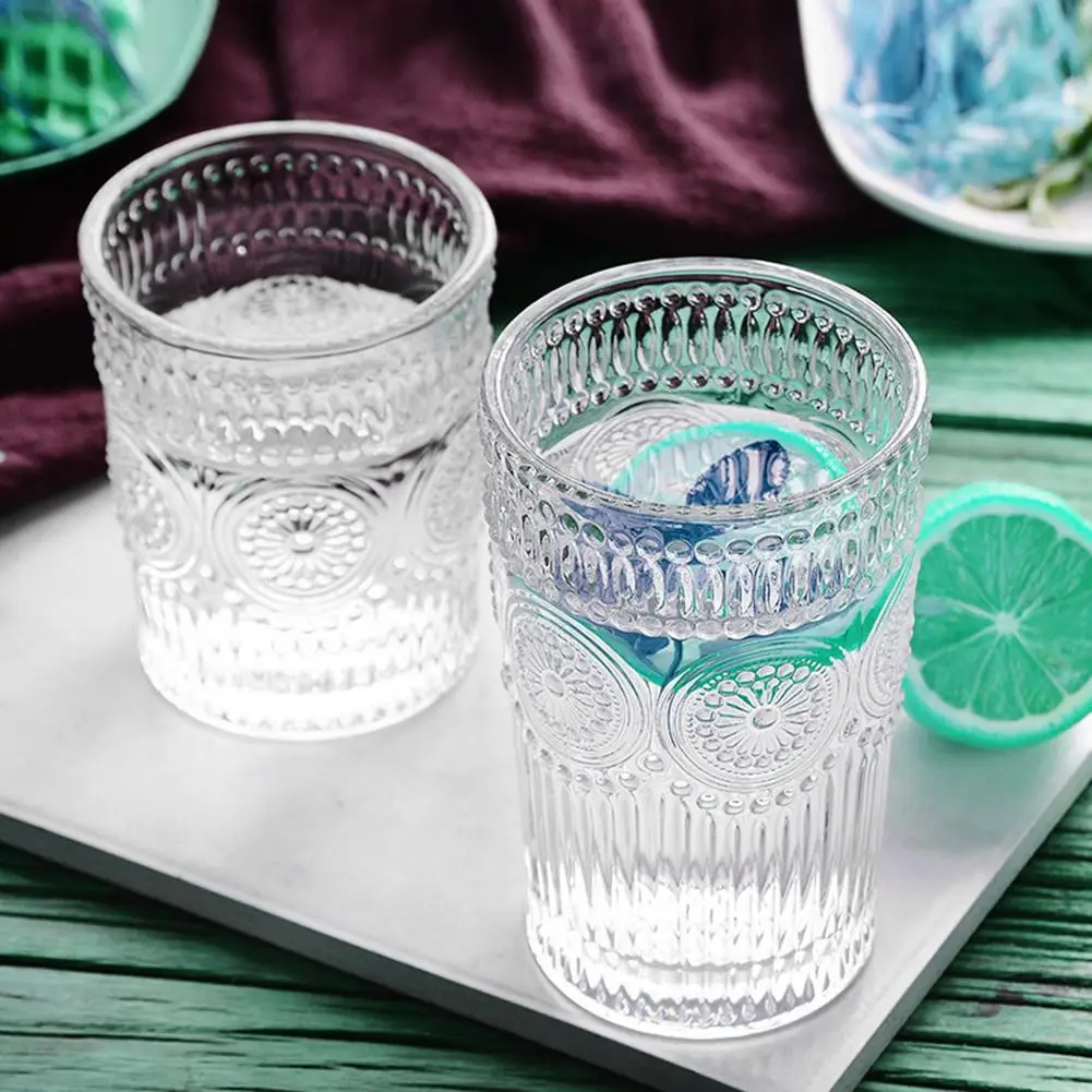 380ml tazza di vetro trasparente Grande ghiaccio birra vetro tazza di vetro cocktail whisky bicchieri bevendo succo di succo di tè tazza di vetro tazza di vetro fantasia 260 Color : Clear 260ml