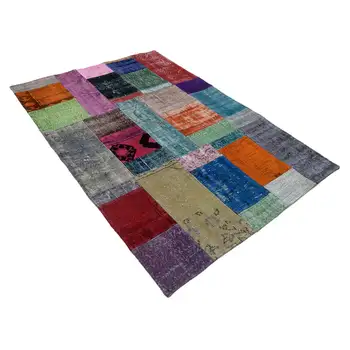 

142x201 Cm Multicolor Handmade Patchwork Rug-5x7 Ft