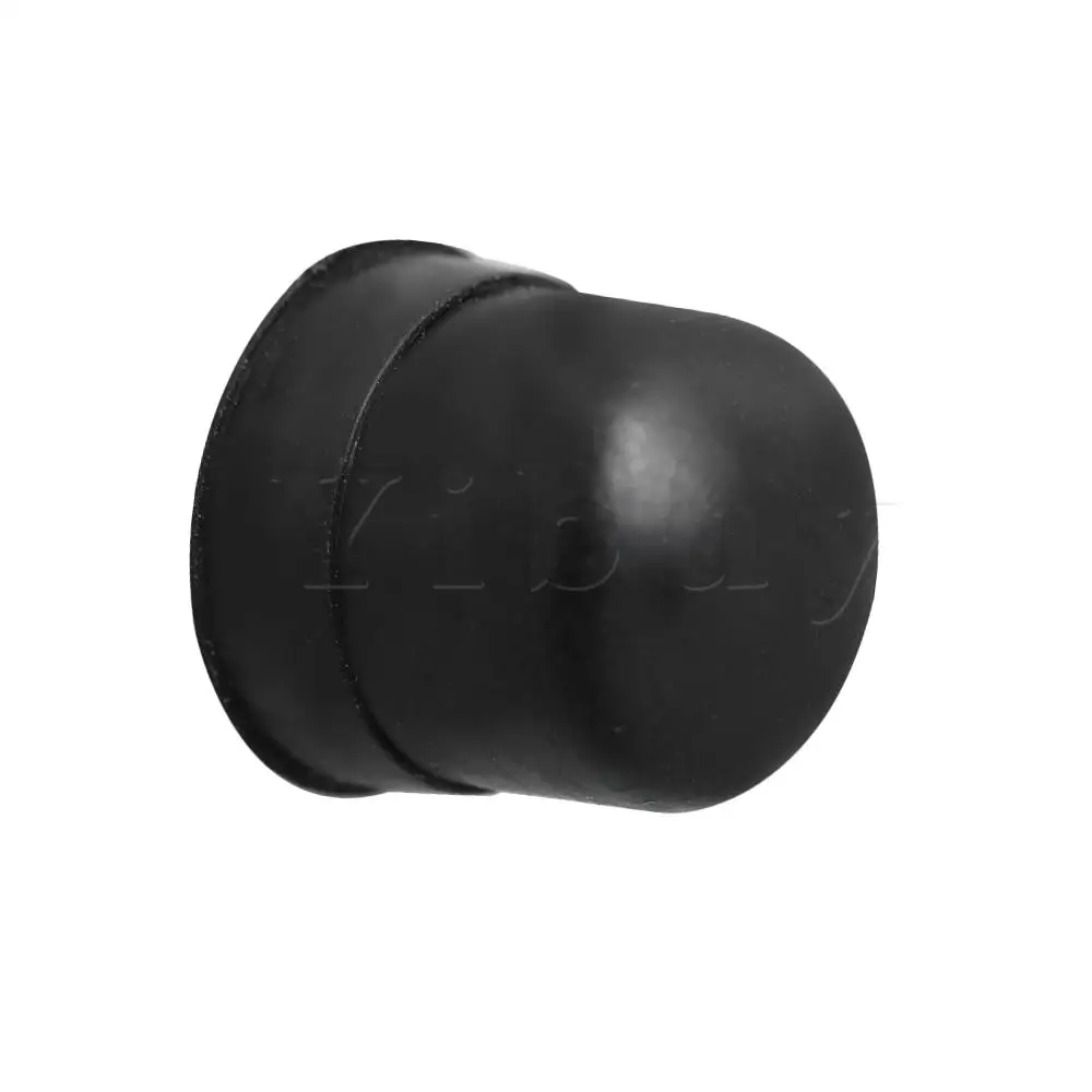 Yibuy 100 штук 11x11 мм черный тромбон слайд Резиновый кончик бампер