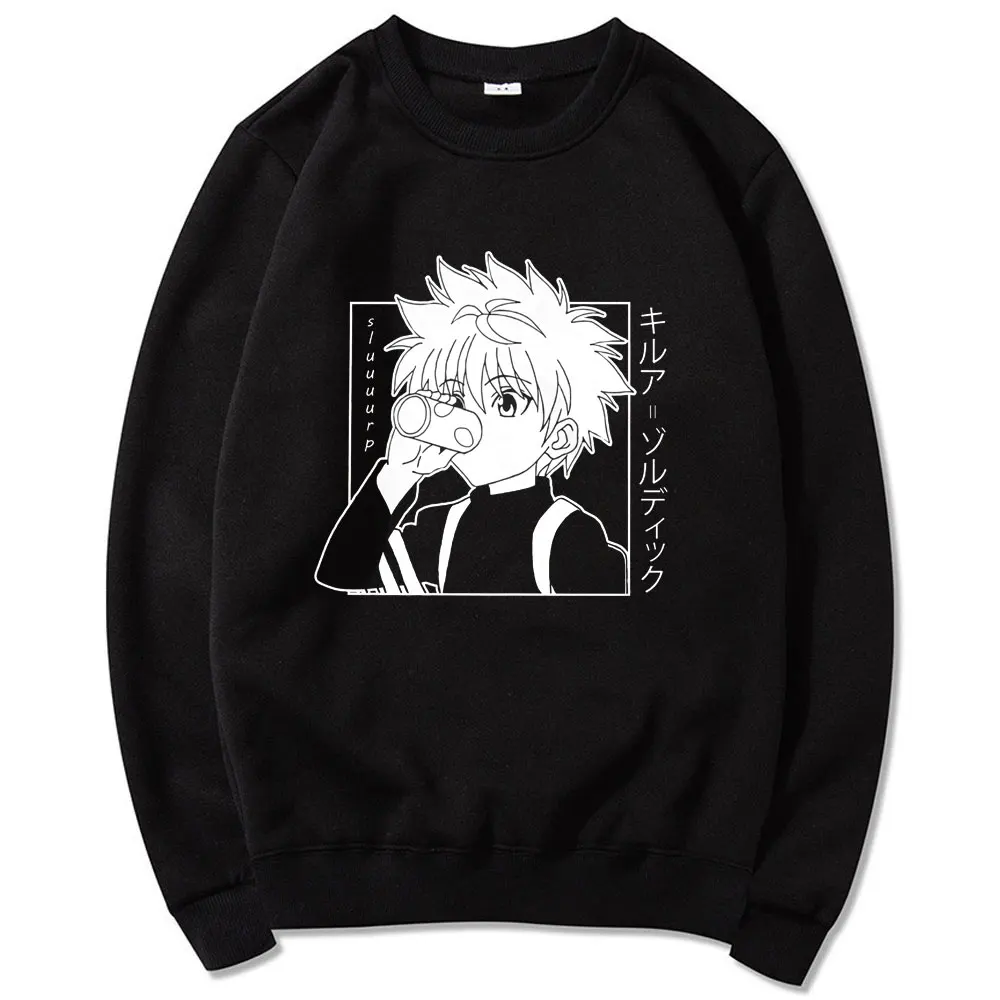 Толстовки Hunter X Killua Zoldyck Baka классические комиксные хлопковые японские унисекс