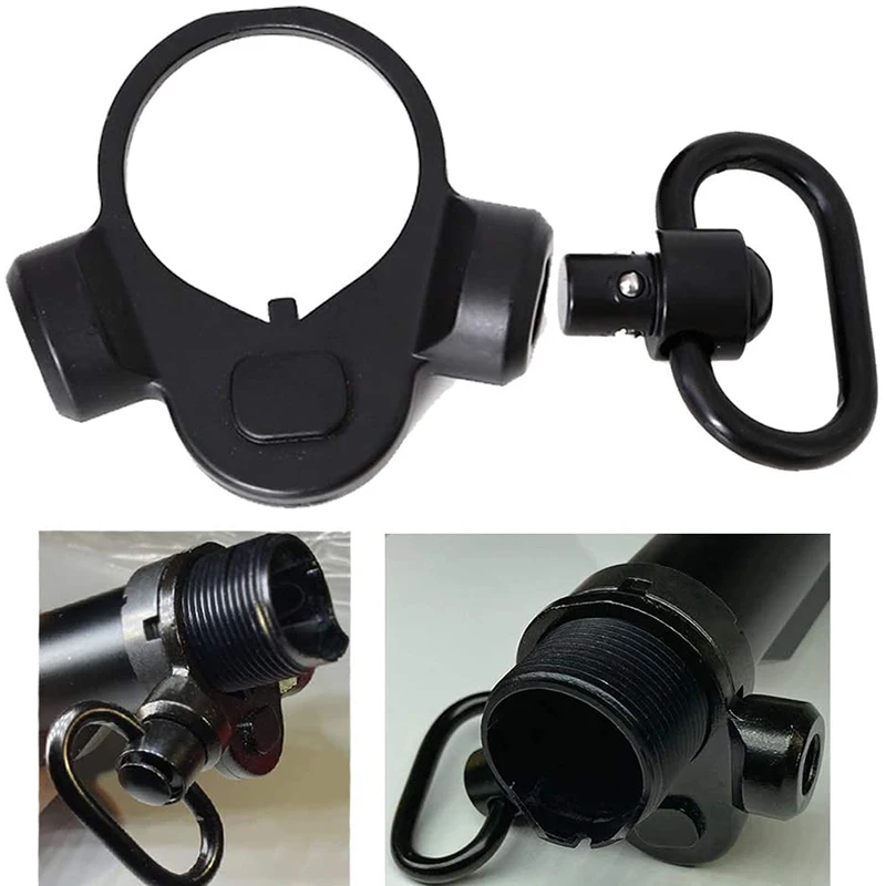 New QD Sling Adapter Plate 2 Position Full Steel Quick Detach Dual Loop Receiver End Plate Hunting Part Accessories For Shotguns