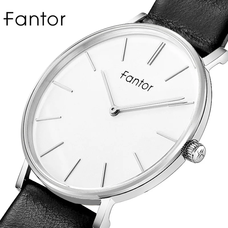 Fantor брендовые Ультратонкие мужские часы минималистичные наручные повседневные