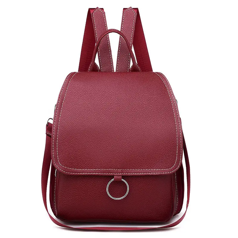 Женские рюкзаки из искусственной кожи сумки для книг девочек подростков женские деловые ретро высокого