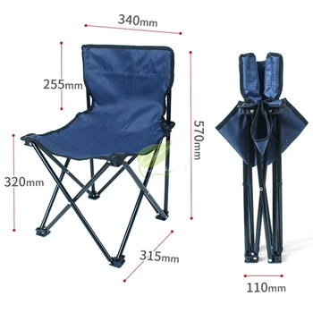 

B Portable Folding Stool Outdoor Fishing Chair Lightweight Heavy Duty For Fishing Camping Mountaineering Hiking Travel