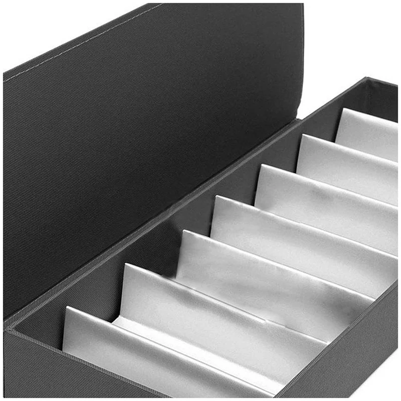 2 Pcs Box Porta Sunglasses Case Pouch Bag Glasses Case Display Tray, Orange& Gray