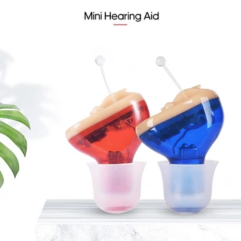 

Mini Ear Hearing Aid Invisible Sound Amplifier Volume Adjustable Ear Hearing Assistant Helper for Deaf Elderly Ear Care