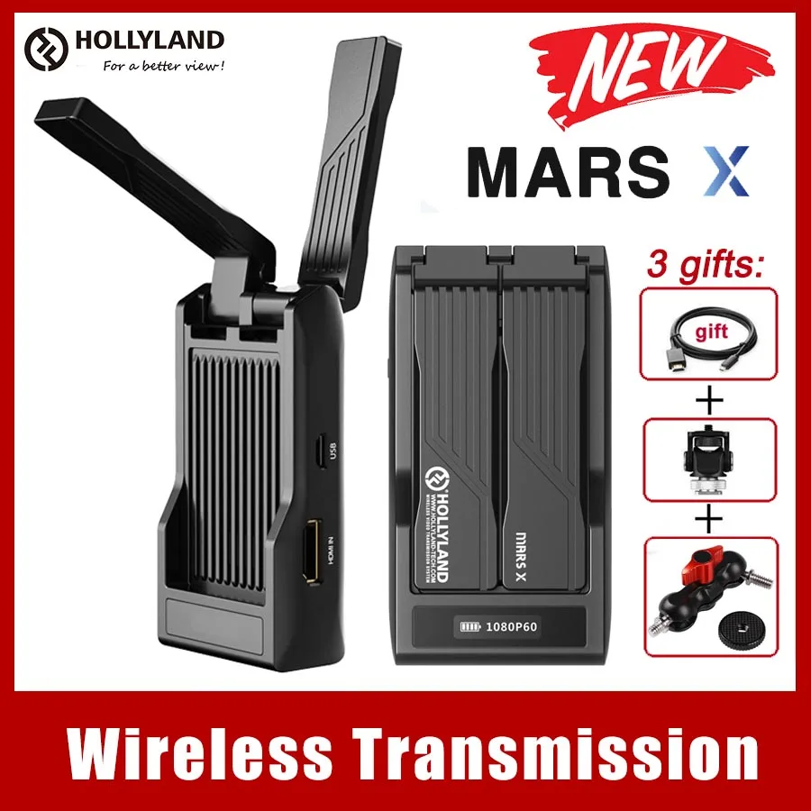 HOLLYLAND MARS X HDMI ビデオトランスミッター 最高！さらにコンパクトで、安くて使いやすいワイヤレスHDMI送信