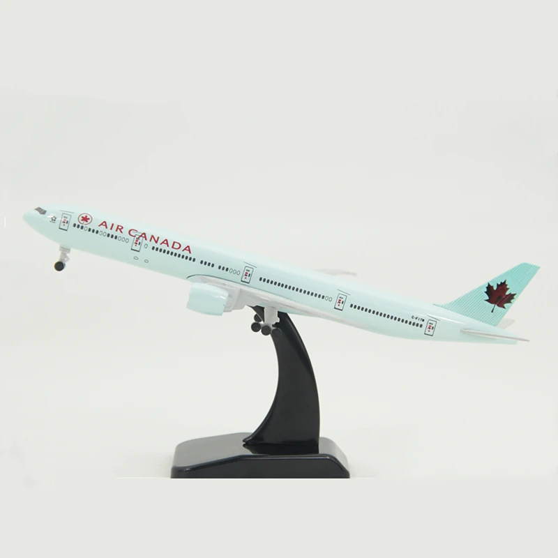 20 см Boeing B777 Air Канада металлический сплав самолет с колесом Игрушечная модель самолета Самолет детский подарок коллекционная