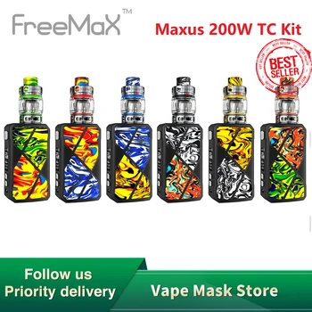 

Original Freemax Maxus 200W TC Kit with 5ml Mesh Pro 2 Tank Support Single/Dual 18650 Battery E-cig Vape Kit Vs Drag 2 / GEN Mod