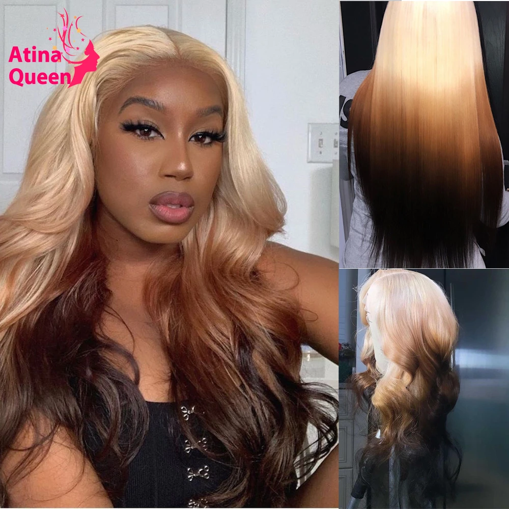 blonde and brown wig