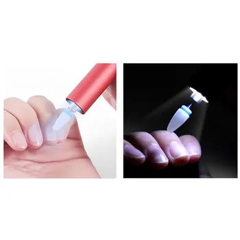 

New Led Light Mini Usb Portable Electric Nail Polishing Machine Nail File Аппарат Для Маникюра Nail Drill Фреза