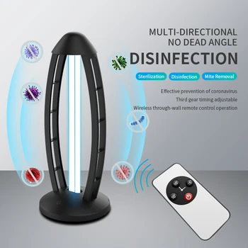 

Uv Sterilizer Ozone Remote Ultraviolet Sterilizer Light 38W 220V/110V Germicidal UVC Disinfection Kill Mites Bactericidal Lights