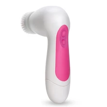 Красный 5 в 1 Многофункциональный Электрический инструмент для чистки лица поры Очищающая щетка Массажер для лица очищение пор