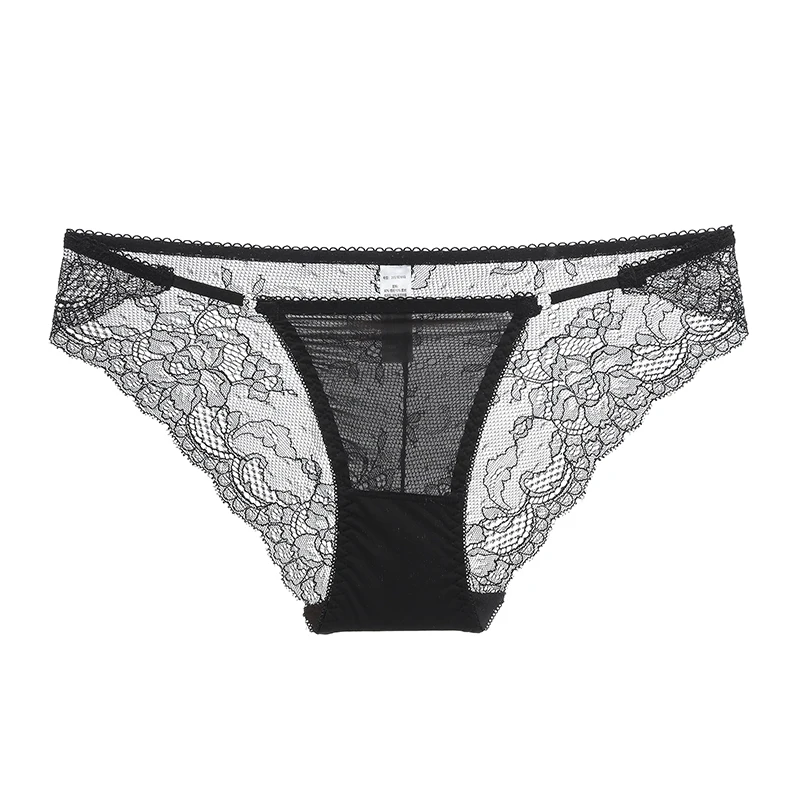 Women Sexy Lace Panties Seamless Cotton Crotch Breathable Ladies Low-Rise Lingerie Underwear Comfortable Underpants Brief