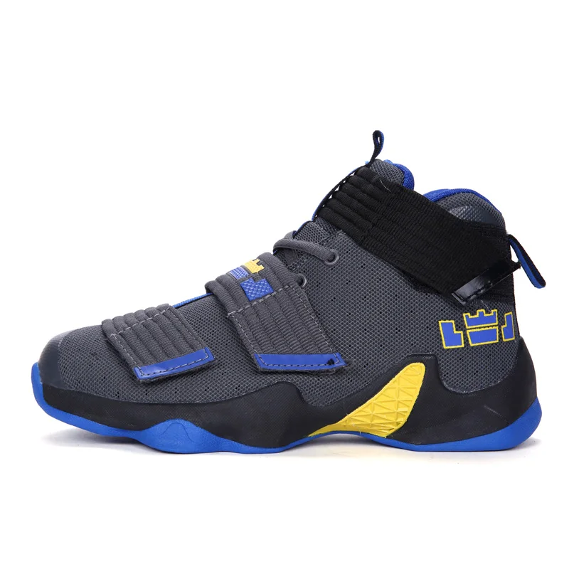 grey-blue Мужские баскетбольные кроссовки Jordan, Lebron James, высокие ботильоны, уличные баскетбольные кроссовки, женская спортивная обувь Jordan - Цвет: grey-blue