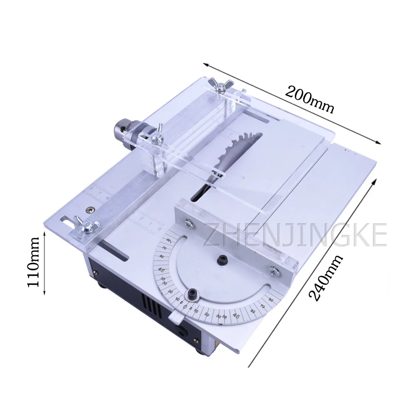 Mini Small Table Saw Multifunction Miniature Small Table Saw DIY Woodworking Chainsaw Small Cutting Sanding Polishing Table Saw