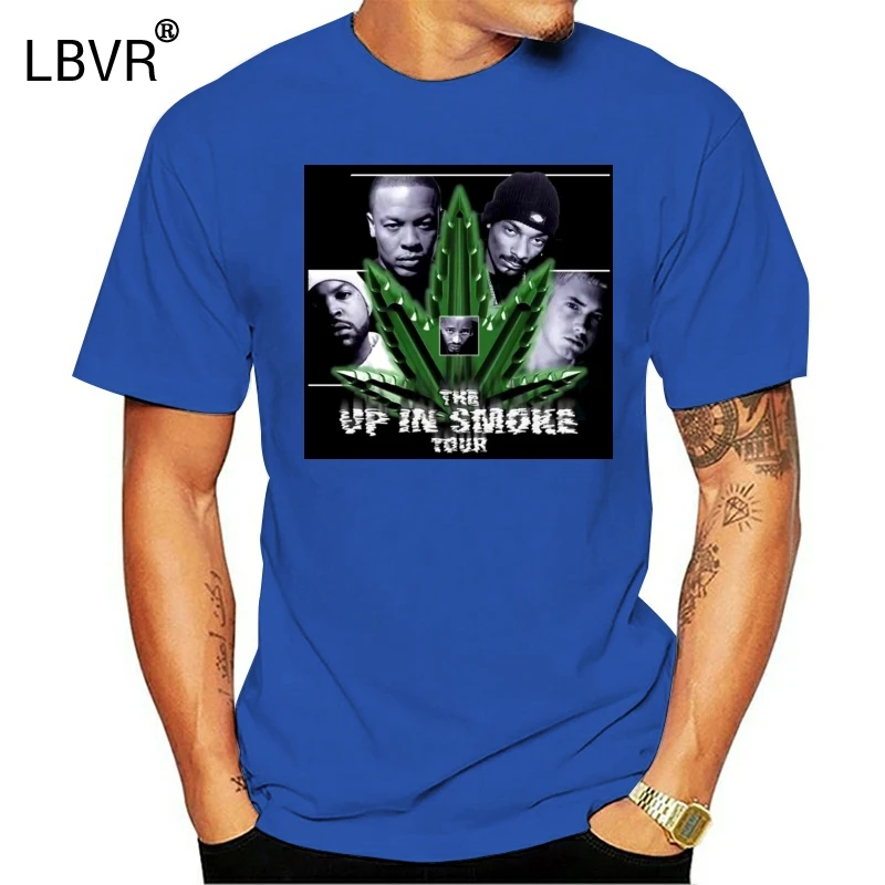 Новинка футболка с надписью up in Smoke Tour в стиле хип-хоп винтажные смешные мужские