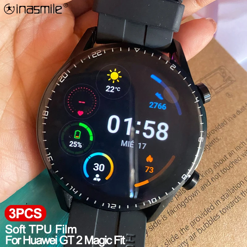 Curved Edge soft Protective film Cover For Huawei watch Fit GT 2 Pro 42mm  46mm GT 2e Honor Magic 2 Screen Protector (Not Glass)|Smart Accessories| -  AliExpress