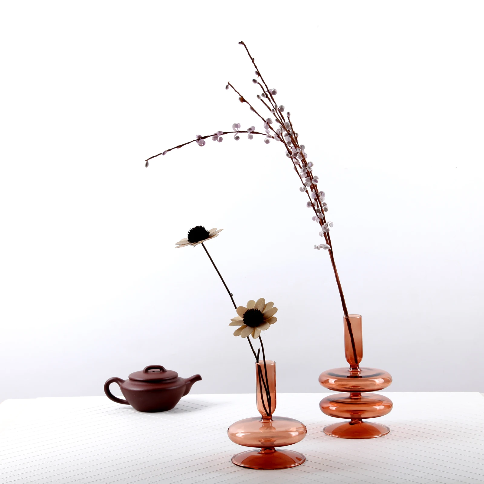 HeatResistant Crystal Glass Candle Holder Amen Crystal