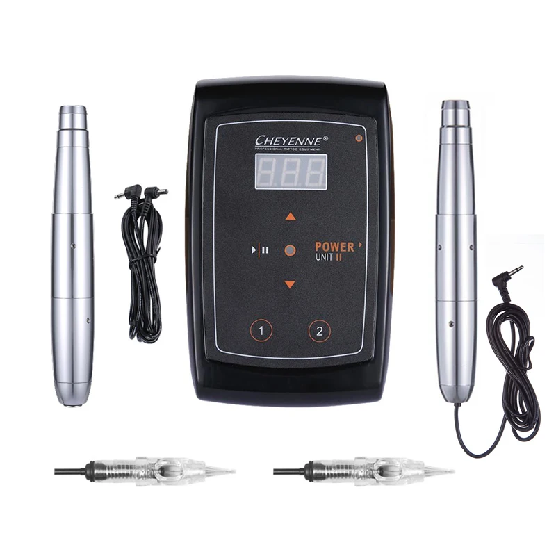 Легко нажмите постоянный макияж машина роторная Татуировка Dermografo швейцарский мотор для подводка для глаз, бровей, губ ручка для татуировки с иглами