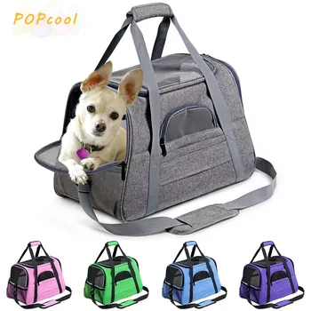 

Dog Carrier Portable Pet Backpack Messenger Cat Carrier Outgoing Small Dog Travel Bag Soft Side Breathable Pet Carrier For Cat