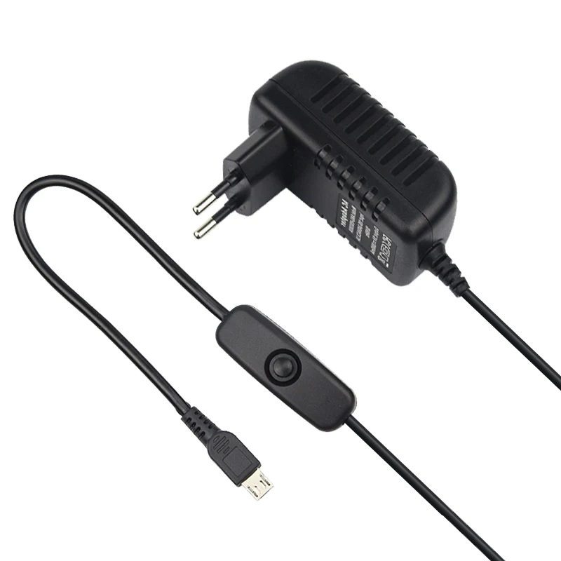 5V 3A Raspberry Pi 3 Model B+ Power Supply Micro USB Port Power Adapter AC Switch EU UK AU US Plug Charger for Raspberry Pi 3B power adapter