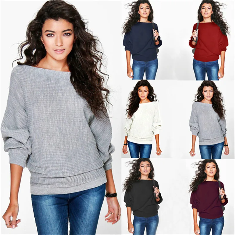 Women Pullovers Sweater 2019 New Spring Autumn Tops Fashion Women Sweater Knitted Casual Long Sleeve Black White Loose Sweaters