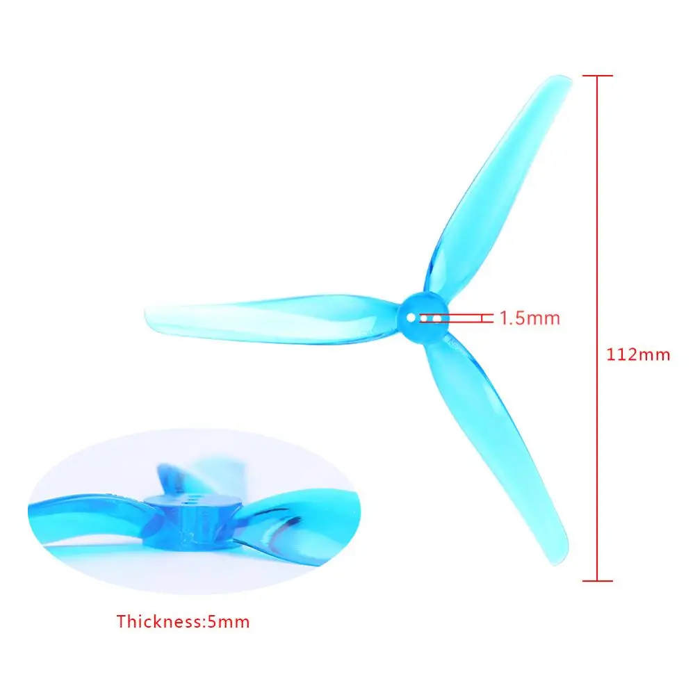 16pcs/8pairs iFlight Nazgul 5030 5inch 3 blade/tri-blade propeller prop compatible with iFlight XING 2005 motor for FPV part