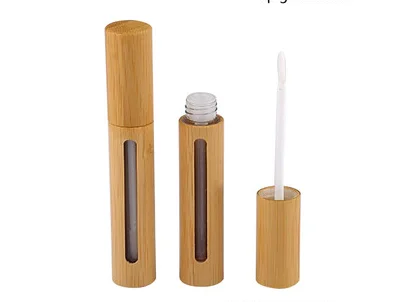 

lip gloss containers 5ml /6ml Bamboo lipgloss tube lipgloss tubes wholesale with logo