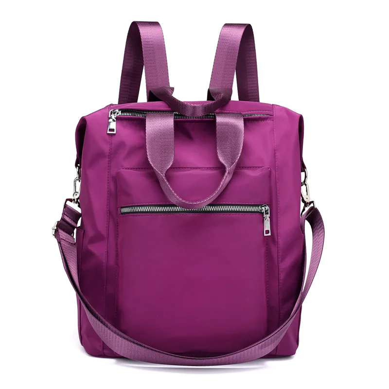 

Large-Volume Nylon Cloth Women's Casual Solid Color Shoulder Theft Multi-functional Shoulder Bag/ Hand Bag WOMEN'S Bag