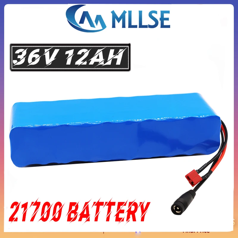 Аккумулятор MLLSE 36V 10ah 21700 6000mah 10S2P аккумулятор 500W батарея высокой мощности Ebike