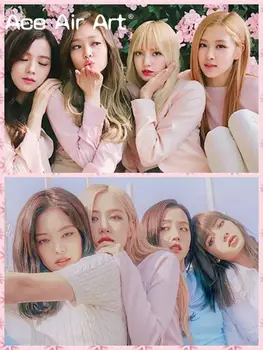 

New Arrival 5D DIY Round Drill Diamond Painting Embroidery KPOP Star BPs Jennie Rose Lisa Jisoo Mosaic Art for Fans Collection