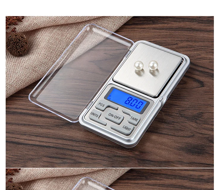 Electronic Balance Gram Digital Pocket Scale 500g 0.01g High Accuracy Backlight Electric Jewelry Weight Fo