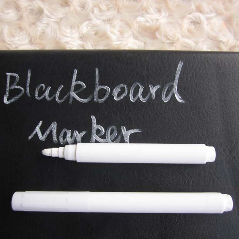 3/5/10/12pcs/set bílý kapalina křída vymazatelné pero záložka pro sklo okna elektronická tabule chalkboard okno bílý pero