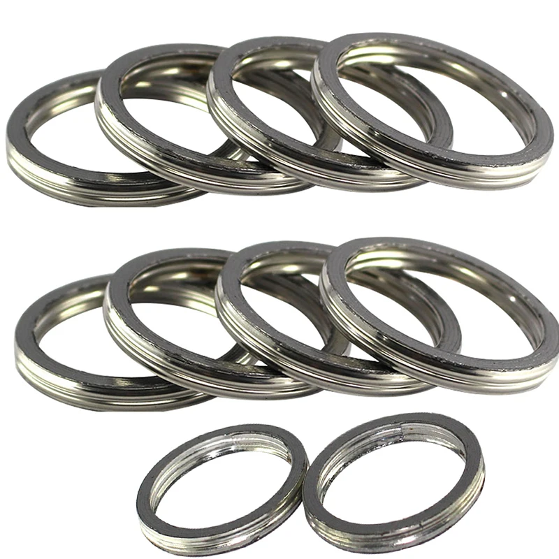 46x38x5mm Motorcycle Muffler Exhaust Pipe Header Gasket For Suzuki V