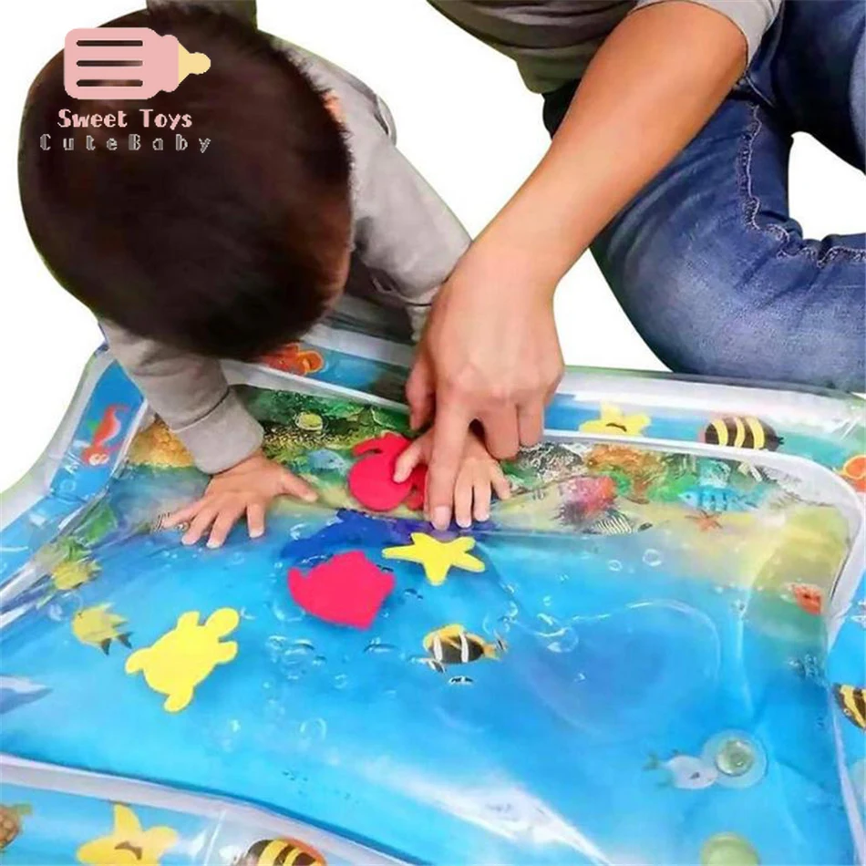 Детский водный игровой коврик игрушки для новорожденных с временем живота из ПВХ