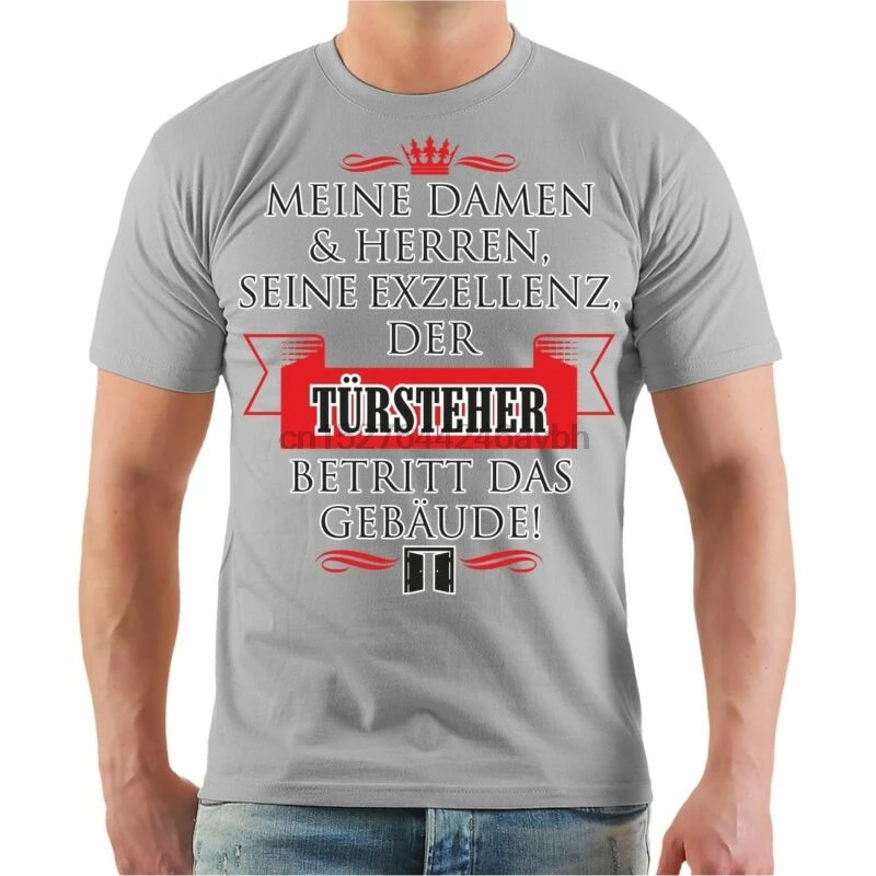 

T-Shirt Seine Exzellenz Der Tursteher Security Wachschutz Geschenk Spruche Spa