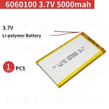 1 шт./лот 5000mAh литий-полимерные аккумуляторы 3,7 V 6060100 литий-полимерные батареи для цифровых продуктов