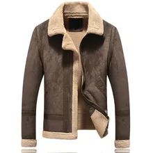 Осенняя куртка из искусственной кожи, Мужская зимняя утолщенная теплая бархатная куртка с меховым воротником, кожаная мужская куртка, jaqueta de couro, модная B94