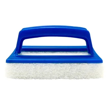 

Cleaning Brush Rectangle Scrubber Wall Spa With Handle Non Woven Swimming Pool Soft Tool Sink Tub Hanging Scum Portable
