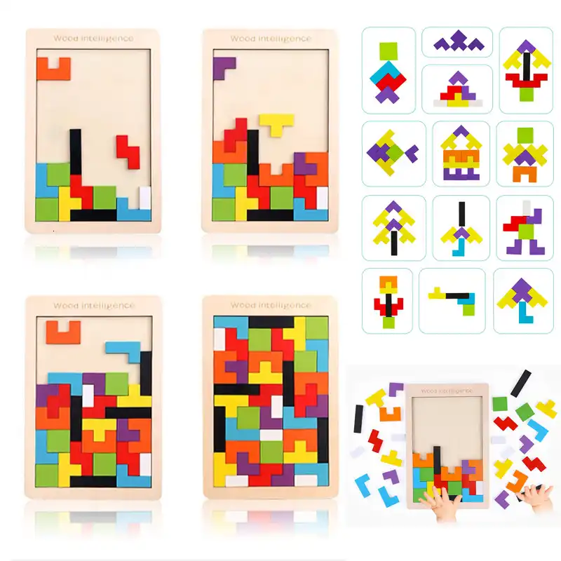 tangram de madera figuras