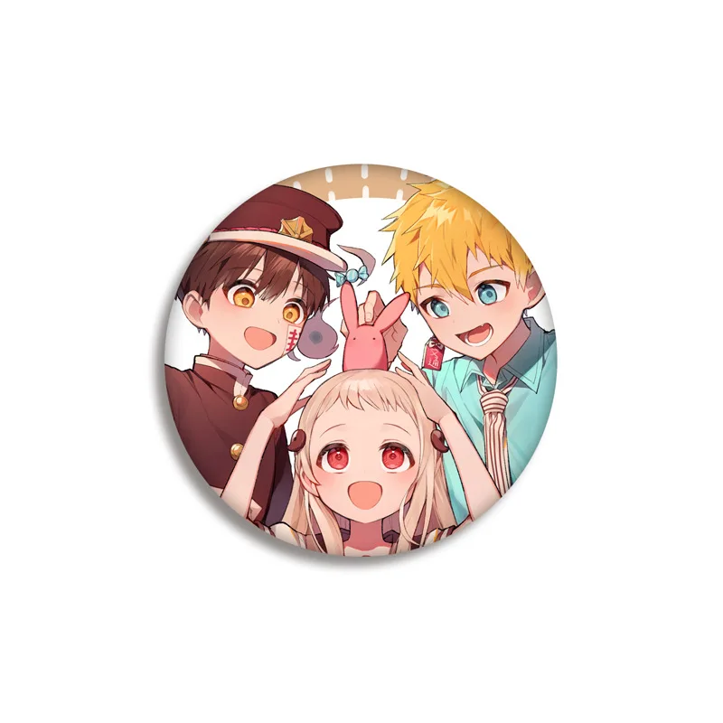 Toilet Bound Hanako Kun Anime Badges on a Backpack NENE Anime Icons Pins Badge Decoration Brooches Metal Badges For Clothes DIY