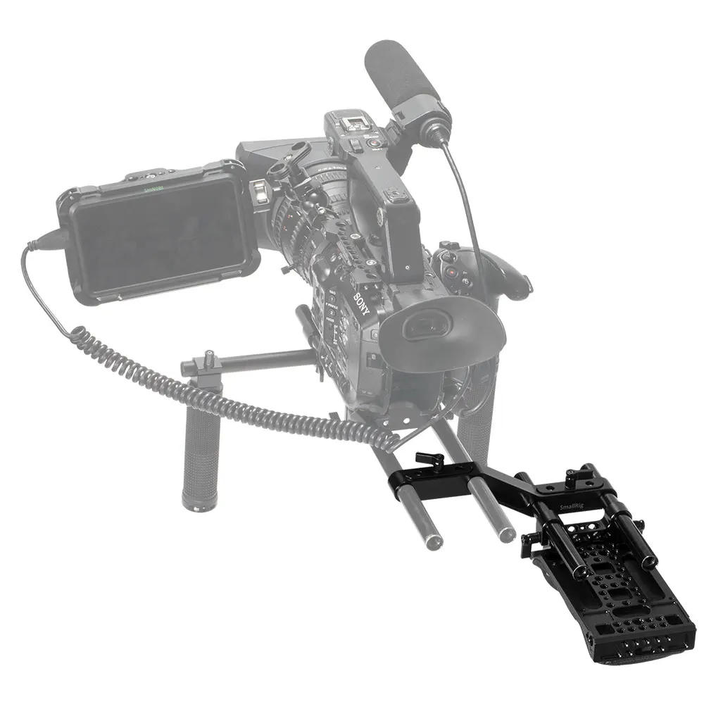 SmallRig видео стабилизатор Наплечная площадка комплект с z-образной офсетной рейзером для видеокамеры камеры DV/DC система поддержки DSLR Rig